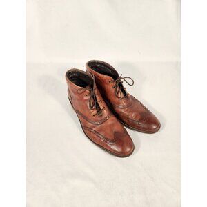 Cole Haan Liam Chukka II Boots Mens US 10M Brown Leather Wingtip Ankle C11053